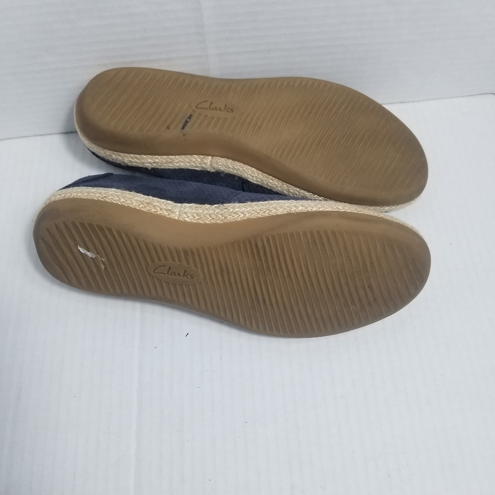CLARKS COLLECTIONS WOMEN'S NAVY ESPADRILLES SIZE 8.5 - Picture 10 of 10
